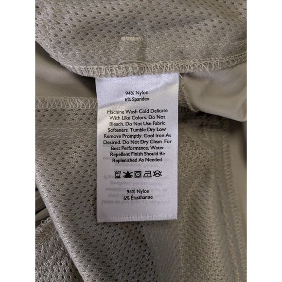 Eddie Bauer Tan Sightscape Horizon Convertible Roll-Up Pants Women's Sz 14 NEW - Picture 12 of 15